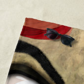 angstaanjagende zombie strandlaken (In situ)