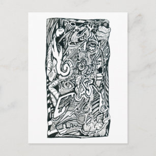 Angstaanval door Brian Benson Briefkaart