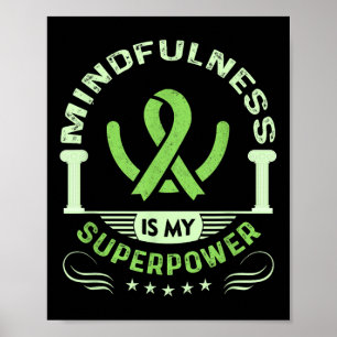 Angstdepressie Mindfullness Gevoelige gezondheid Poster