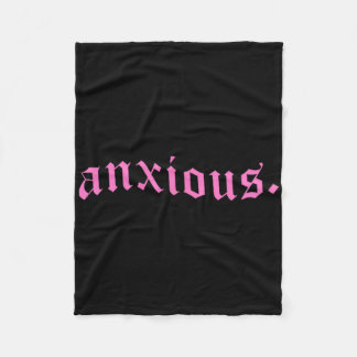 Angstig Pastel Goth Roze Mentale Gezondheid Gesche Fleece Deken