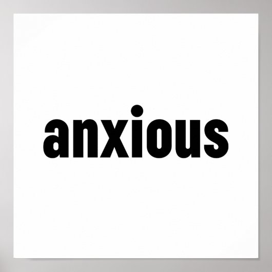 angstig poster (Voorkant)