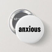 angstig ronde button 5,7 cm (Voorkant /achterkant)
