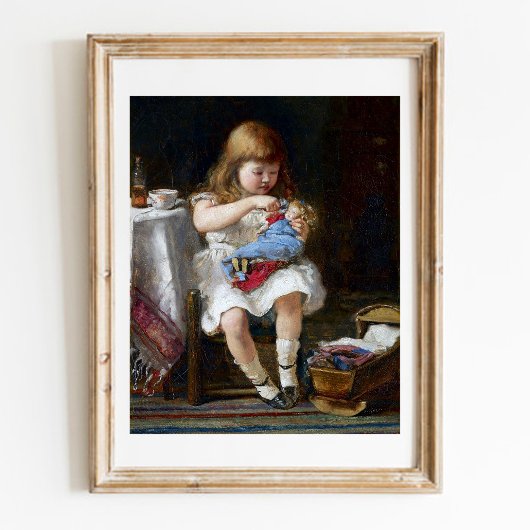 Angstige kleine moeder perfect poster