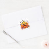 Angstige Pompoen Sticker (Envelop)