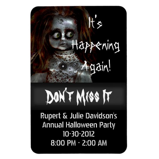 Angstpop enge Halloween herinnering Magneet (Verticaal)