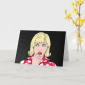 Angstvrouw Kaart (Gele Bloem)