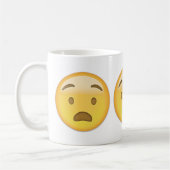 Angued Face Emoji Koffiemok (Links)