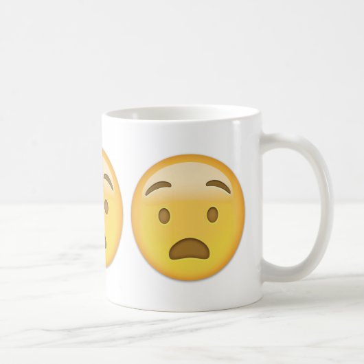 Angued Face Emoji Koffiemok (Rechts)