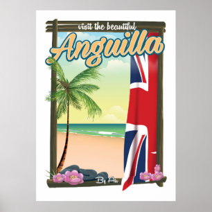 Anguilla Brits territorium reisposter Poster