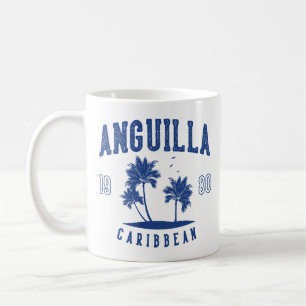 Anguilla Caribische Palmboom 1980 Koffiemok