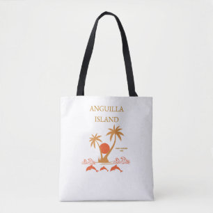 Anguilla Eiland Luxe Schouder Strand Tote Tas