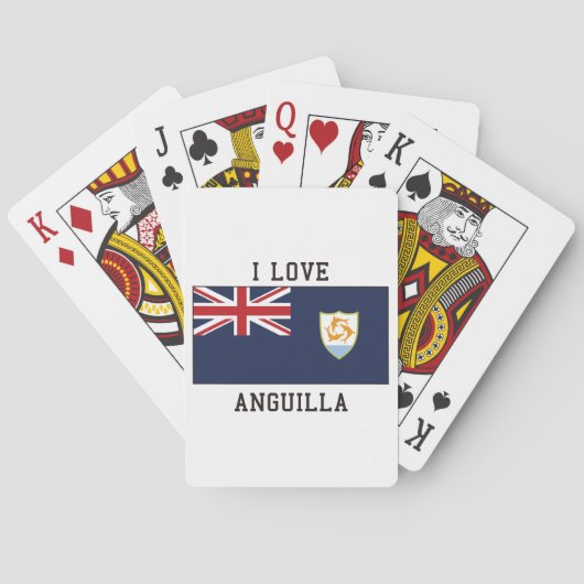 Anguilla Flag Pokerkaarten (Achterkant)