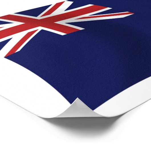 Anguilla Flag Poster Print (Hoek)