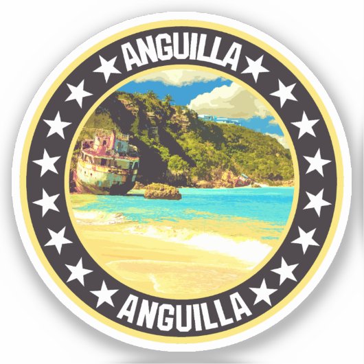 Anguilla Sticker (Voorkant)