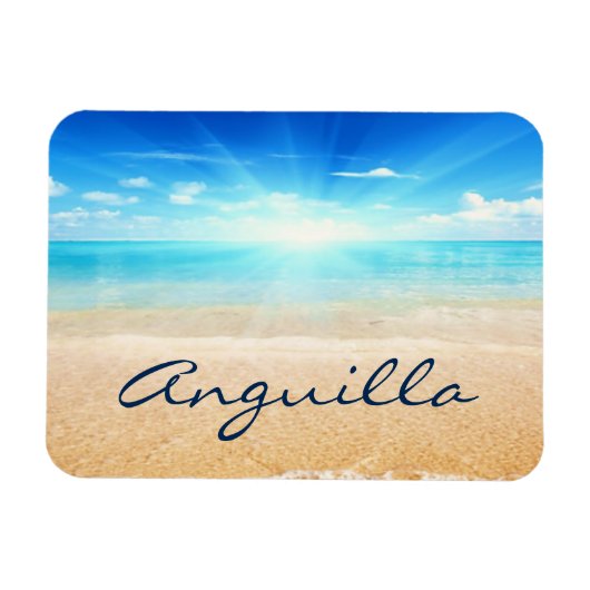 Anguilla strandzon magneet (Horizontaal)
