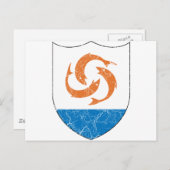 Anguilla-wapenschild Briefkaart (Voorkant / Achterkant)
