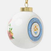 Anguilla-wapenschild Keramische Bal Ornament (Links)