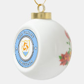 Anguilla-wapenschild Keramische Bal Ornament (Rechts)