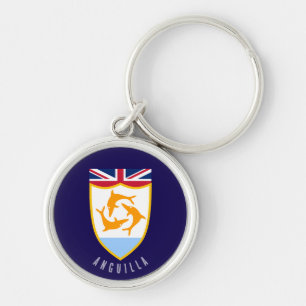 Anguilla wapenschild sleutelhanger