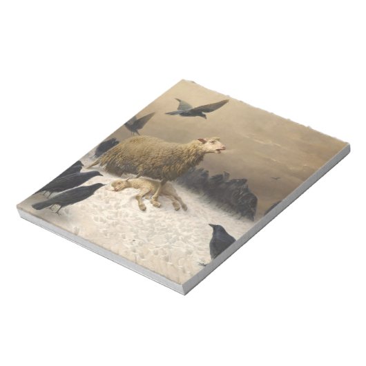 Anguish By August Friedrich Albrecht Schenck 1876 Notitieblok (Gedraaid)