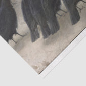 Anguish: Schapen met een dode lamp Tissuepapier (Detail)