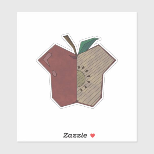 Angular Apple Sticker (Vel)