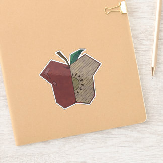 Angular Apple Sticker