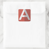 AngularJS Shield Logo Vierkante Sticker (Tas)