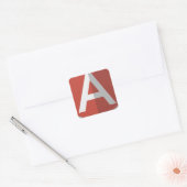 AngularJS Shield Logo Vierkante Sticker (Envelop)