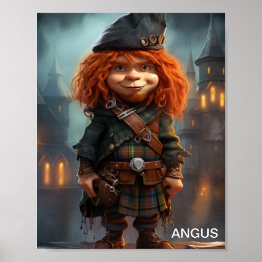 Angus, de Wee Schotse Hooglander Poster (Voorkant)