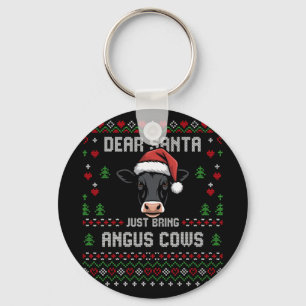 Angus Koeien Kerst Rundvee Horrortrui Kerstmis Sleutelhanger
