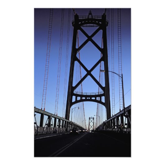 Angus L Macdonald Bridge, Halifax, Nova Foto Afdruk (Voorkant)