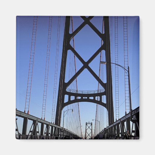 Angus L Macdonald Bridge, Halifax, Nova Magneet (Voorkant)