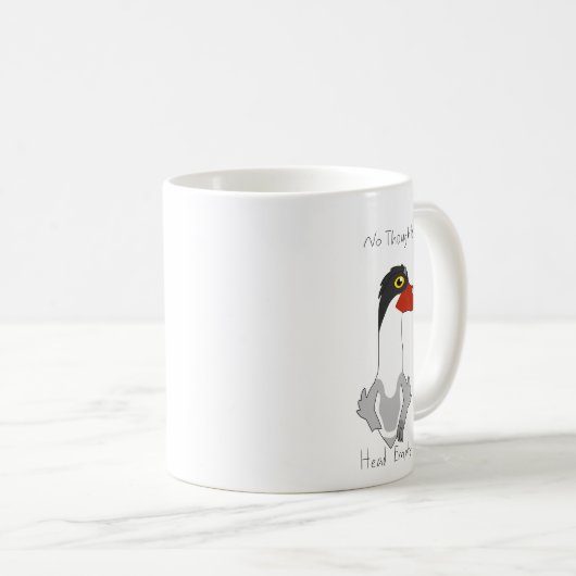 Angus "No Thoughts, Head Vide" Mème Café Mug (Devant droit)