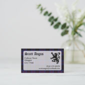Angus Tartan Carte de visite (Debout devant)