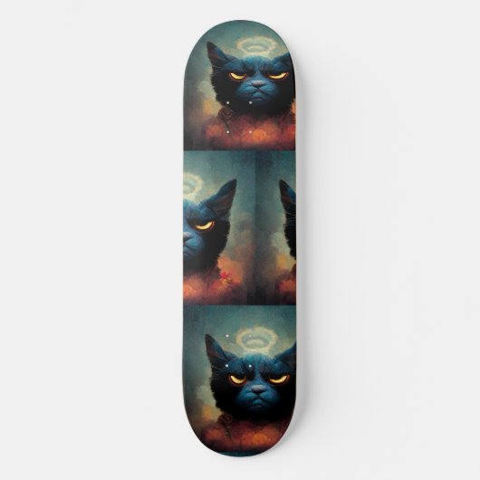 Angus The One True Cat/God Skateboard (Voorkant)