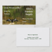 Anhinga dans les Everglades - Carte de visite (Devant / Derrière)