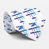 Ani Le'dodi Ve'Dodi Li Blue Stropdas (Opgerold)