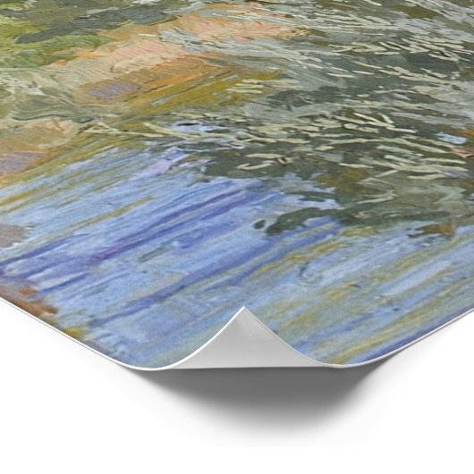 Aniene River Adembenemend Art Nouveau Landschap Poster (Hoek)