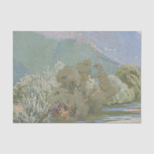 Aniene River Adembenemend Art Nouveau Landschap Tissuepapier