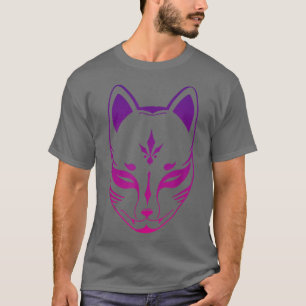 anier kitsune retro  mask, japanese vos (1 t-shirt