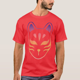 anier kitsune retro mask, japanesvos T-S T-shirt
