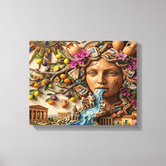 Anima Siciliana Canvas Afdruk (Voorkant)