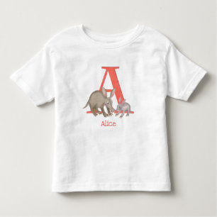 Animal ABC A is voor aardvark T-shirt