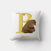 Animal ABC B est pour coussin d'ours (Recto)