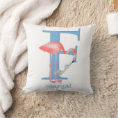 Animal ABC F est pour coussin flamingo (Couverture)