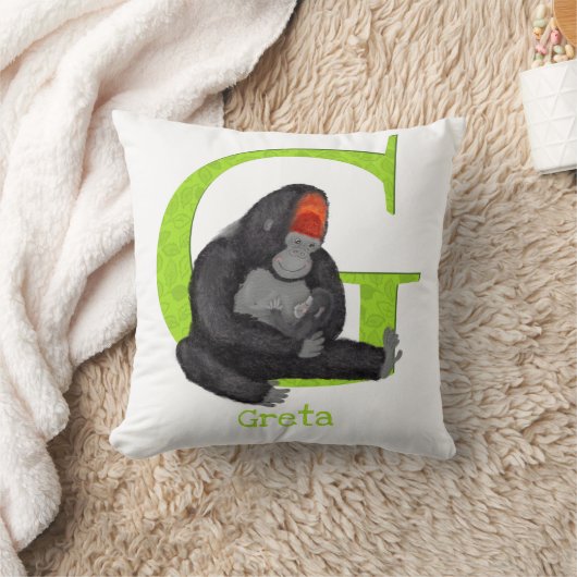 Animal ABC G est pour coussin de gorille (Couverture)