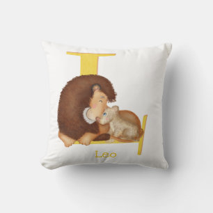 Animal ABC L est pour le coussin de lion