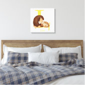 Animal ABC L est pour l'impression de canevas de l (Insitu(Chambre))