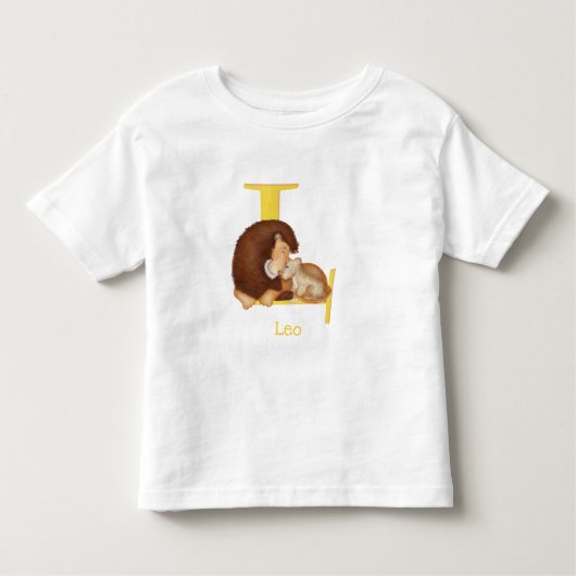 Animal ABC L est pour lion T-shirt (Devant)